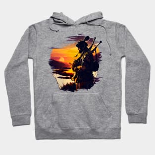 Bagpipe players in the sunset Hoodie